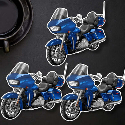 Harley Road Glide Ultra FLTRU 2018 - 2019 Stickers - Set of 3 Biker Motorcycle Decals