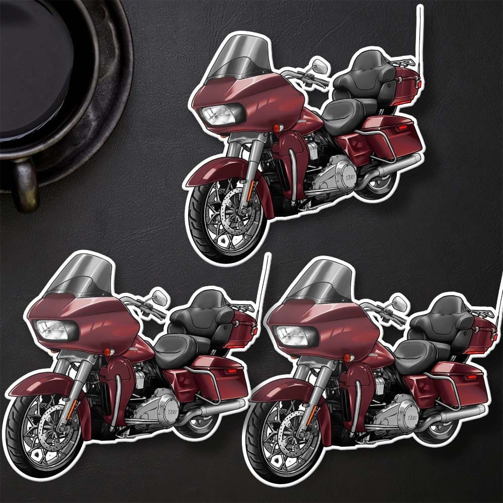 Harley Road Glide Ultra FLTRU 2018 - 2019 Stickers - Set of 3 Biker Motorcycle Decals