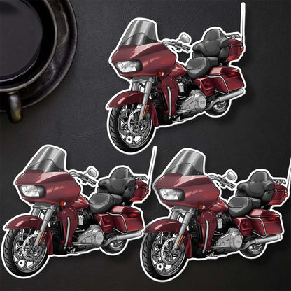 Harley Road Glide Ultra FLTRU 2018 - 2019 Stickers - Set of 3 Biker Motorcycle Decals