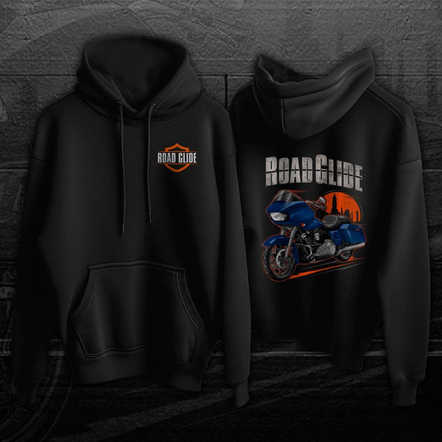 Harley Road Glide Special FLTRXS Hoodie 2016 - 2017 - Biker Motorcycle Sweatshirt