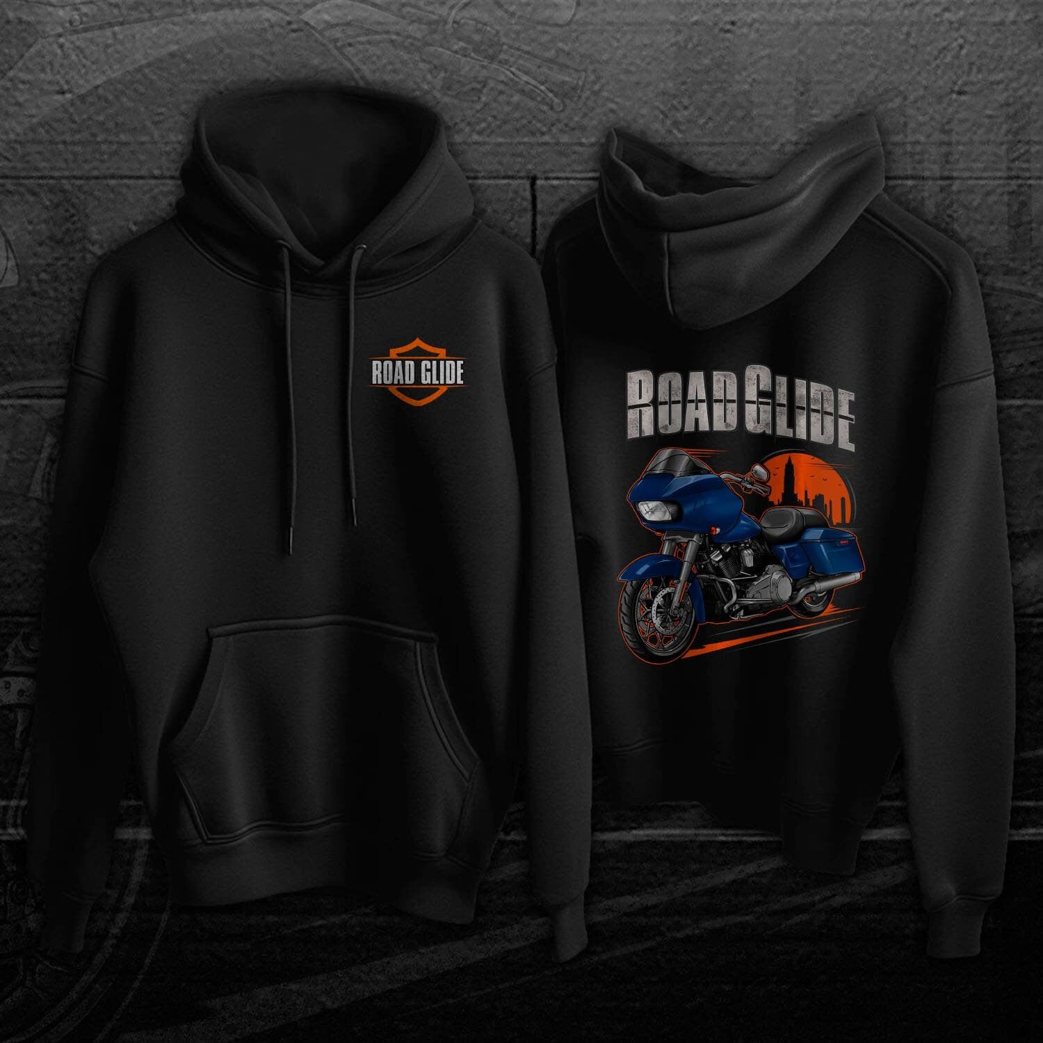 Harley Road Glide Special FLTRXS Hoodie 2016 - 2017 - Biker Motorcycle Sweatshirt