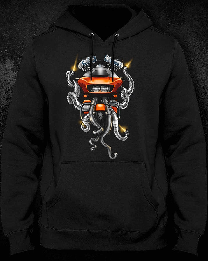Harley Road Glide Hoodie - Motorcycle Sweatshirt for Bikers
