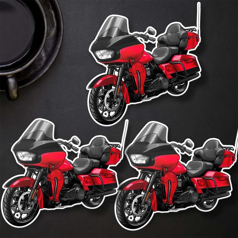 Harley Road Glide Limited FLTRK 2020 Stickers - Set of 3 Motorcycle Decals for Bikers