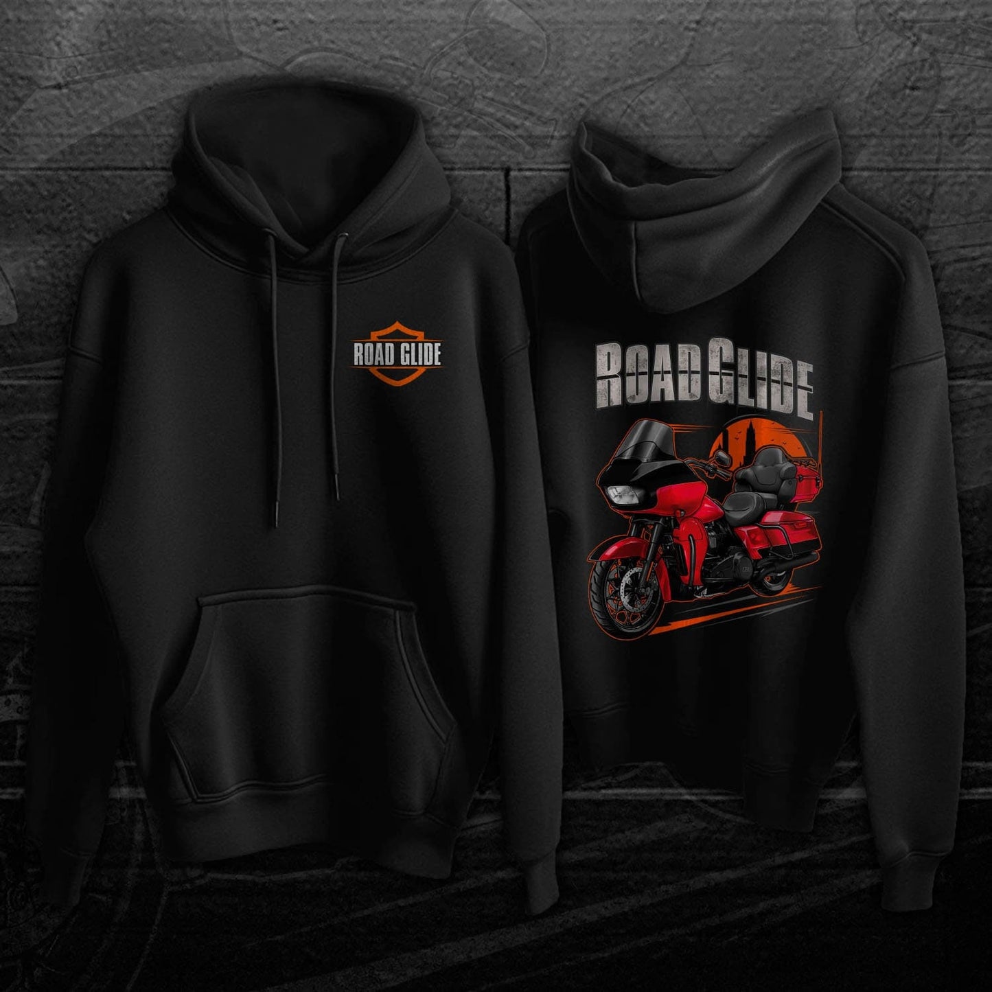 Harley Road Glide Limited FLTRK 2020 Hoodie - Motorcycle Sweatshirt for Bikers