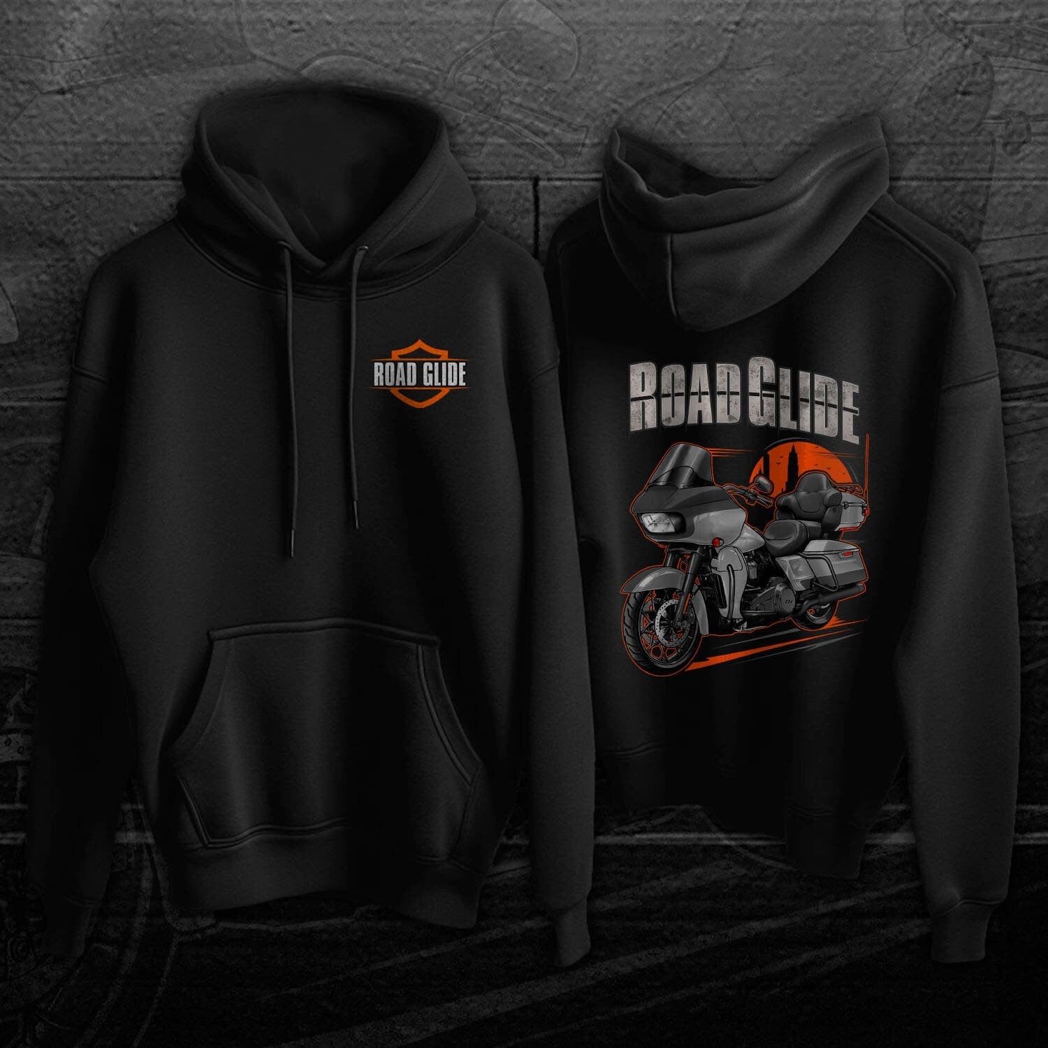 Harley Road Glide Limited FLTRK 2020 Hoodie - Motorcycle Sweatshirt for Bikers