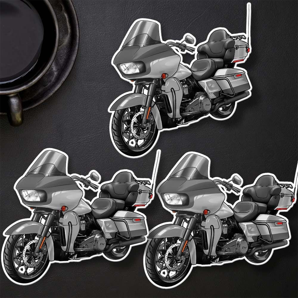 Harley Road Glide Limited FLTRK 2020 Stickers - Set of 3 Motorcycle Decals for Bikers