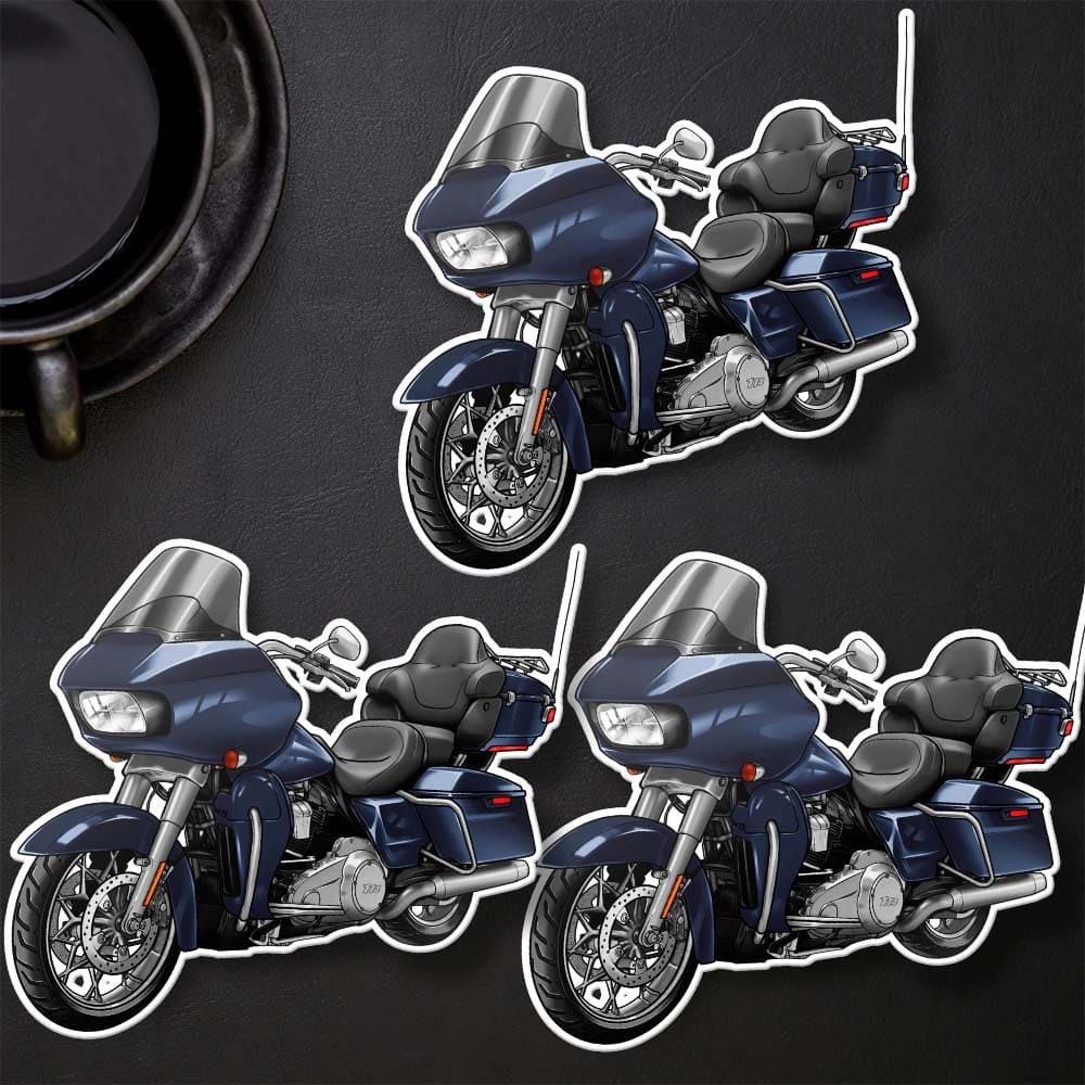 Harley Road Glide Limited FLTRK 2020 Stickers - Set of 3 Motorcycle Decals for Bikers