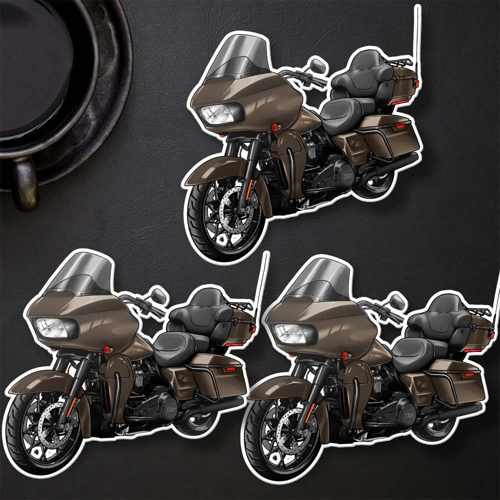 Harley Road Glide Limited FLTRK 2020 Stickers - Set of 3 Motorcycle Decals for Bikers