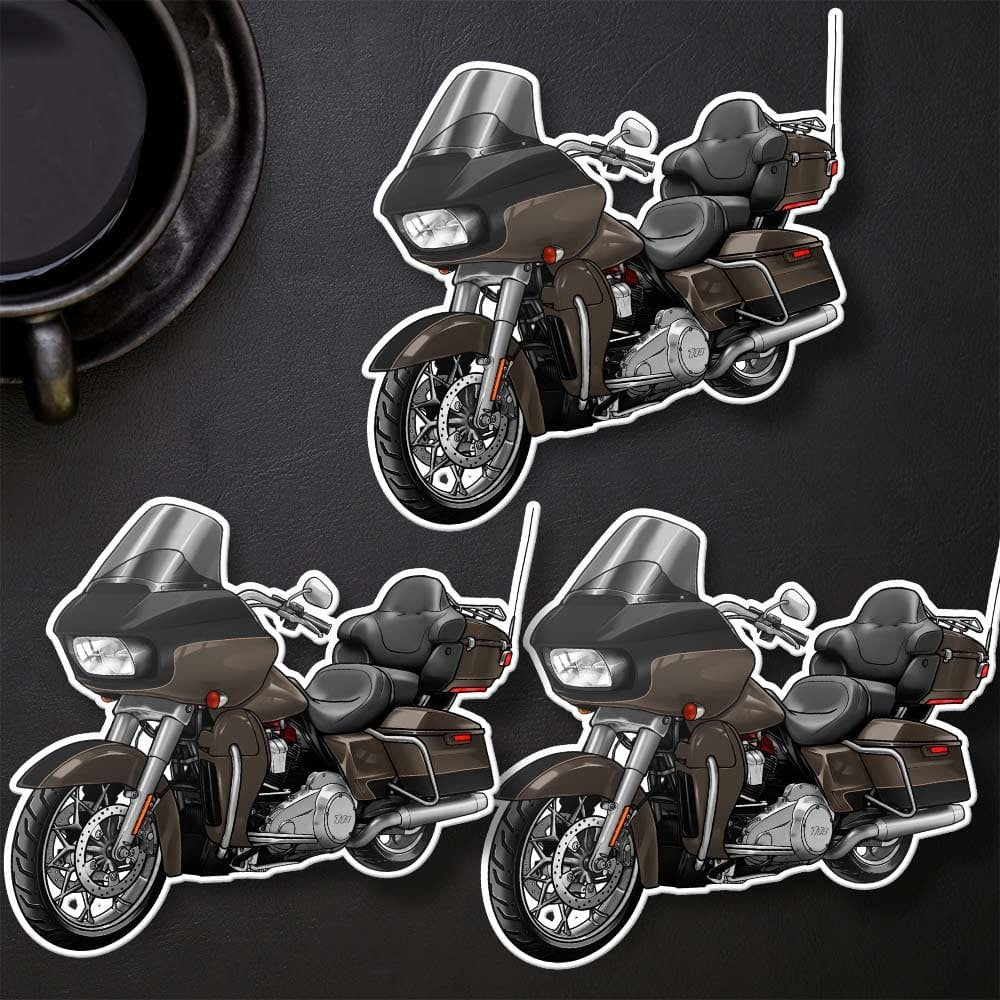 Harley Road Glide Limited FLTRK 2020 Stickers - Set of 3 Motorcycle Decals for Bikers
