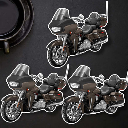 Harley Road Glide Limited FLTRK 2020 Stickers - Set of 3 Motorcycle Decals for Bikers