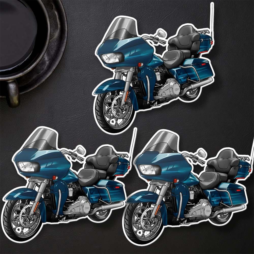 Harley Road Glide Limited FLTRK 2020 Stickers - Set of 3 Motorcycle Decals for Bikers