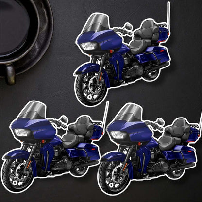 Harley Road Glide Limited FLTRK 2020 Stickers - Set of 3 Motorcycle Decals for Bikers
