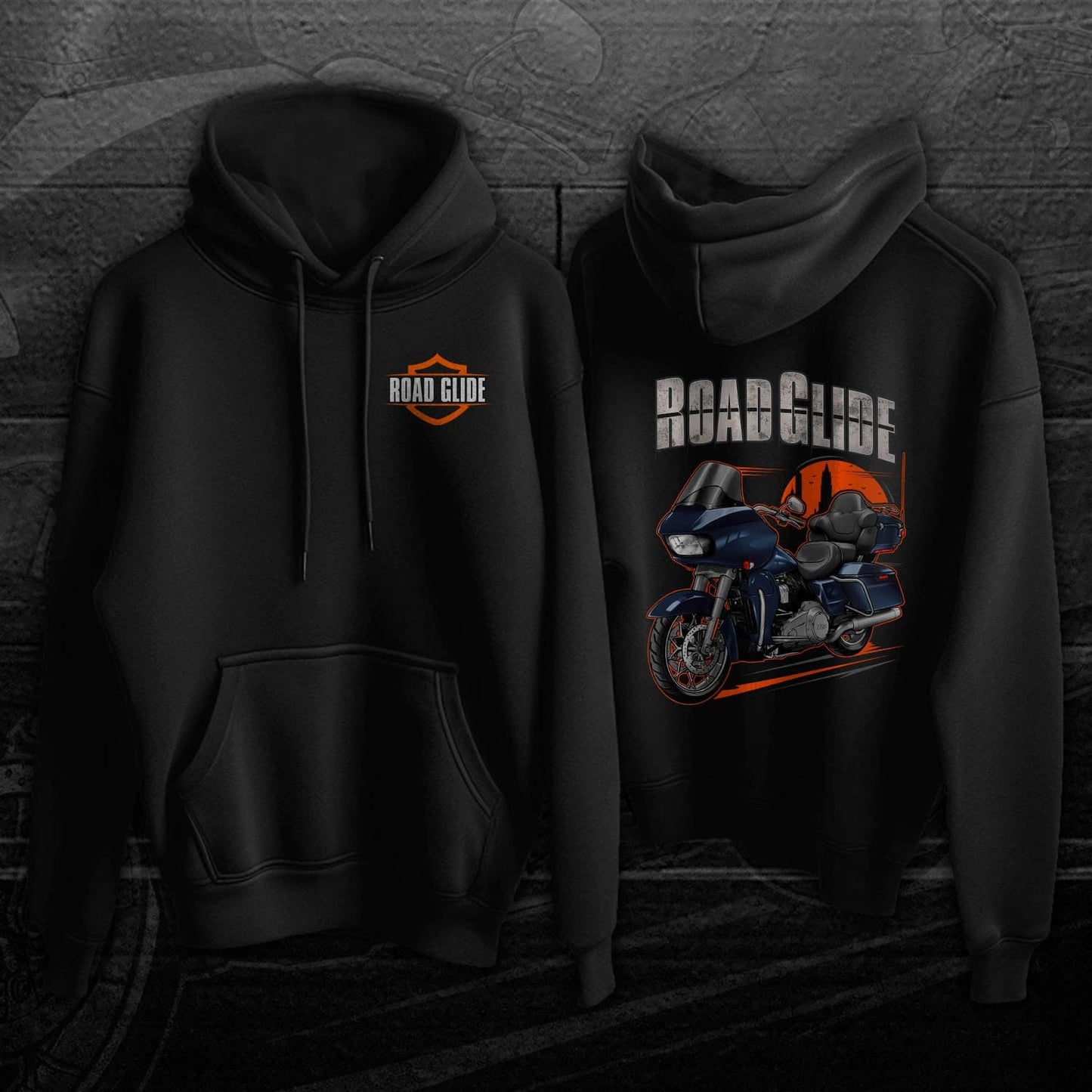 Harley Road Glide Limited FLTRK 2020 Hoodie - Motorcycle Sweatshirt for Bikers