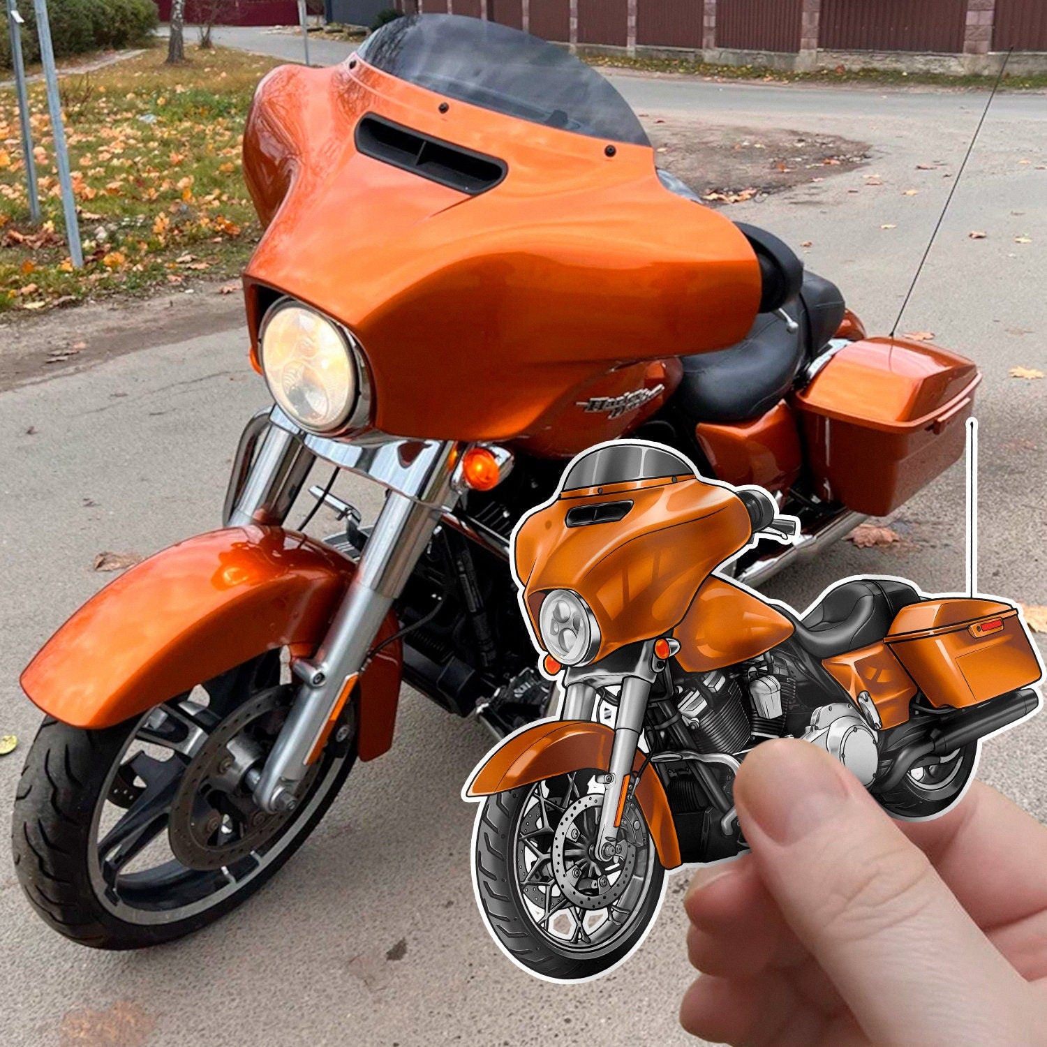 Harley Street Glide CVO FLHXSE Stickers - Set of 3 Biker Motorcycle Decals