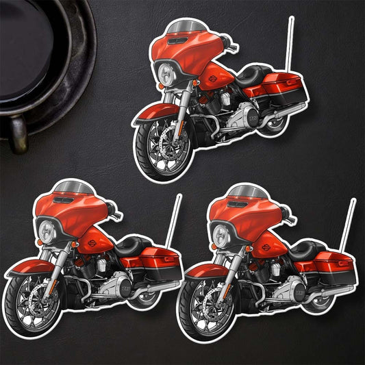 Harley Street Glide CVO FLHXSE Stickers - Set of 3 Biker Motorcycle Decals