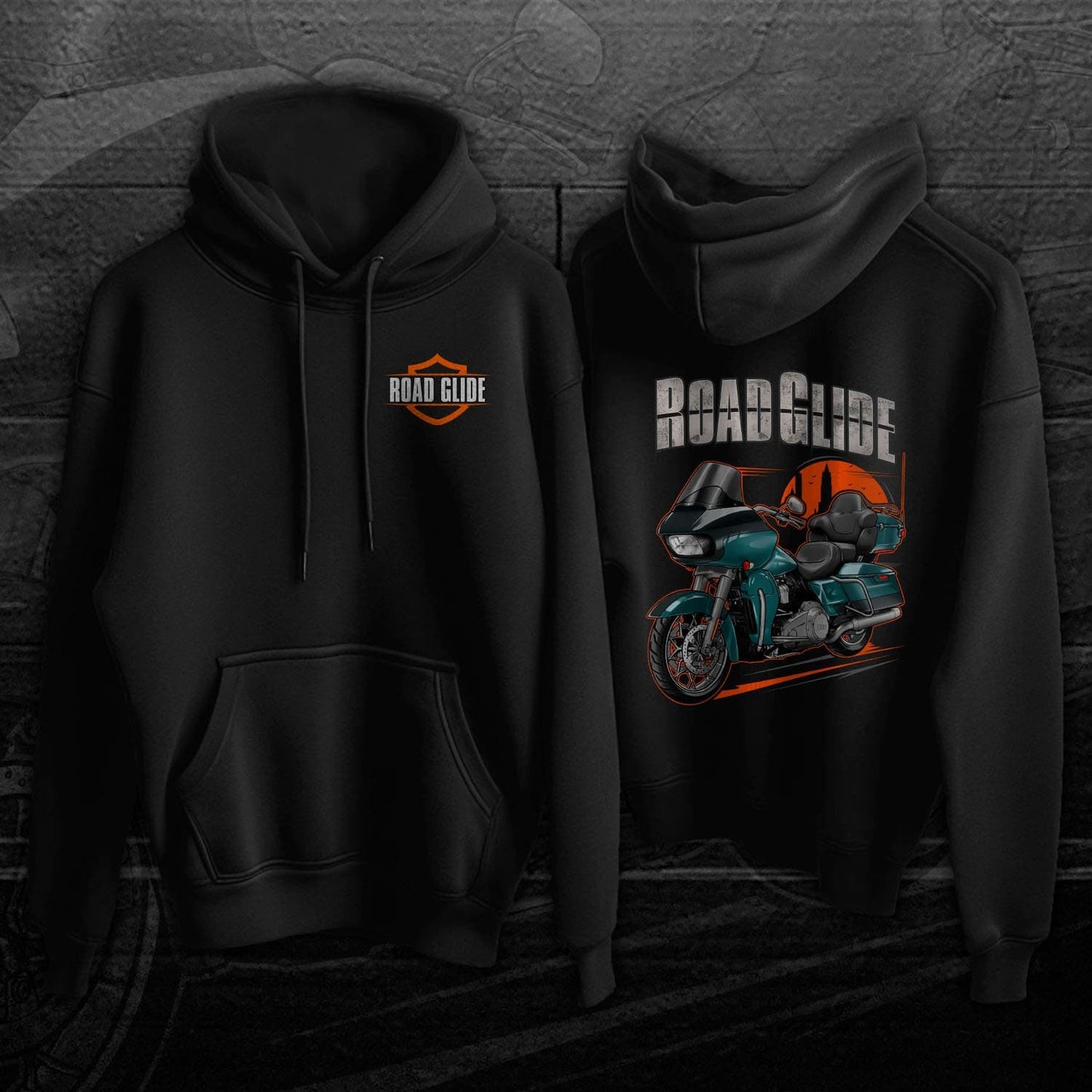 Harley Road Glide Limited FLTRK 2020 Hoodie - Motorcycle Sweatshirt for Bikers