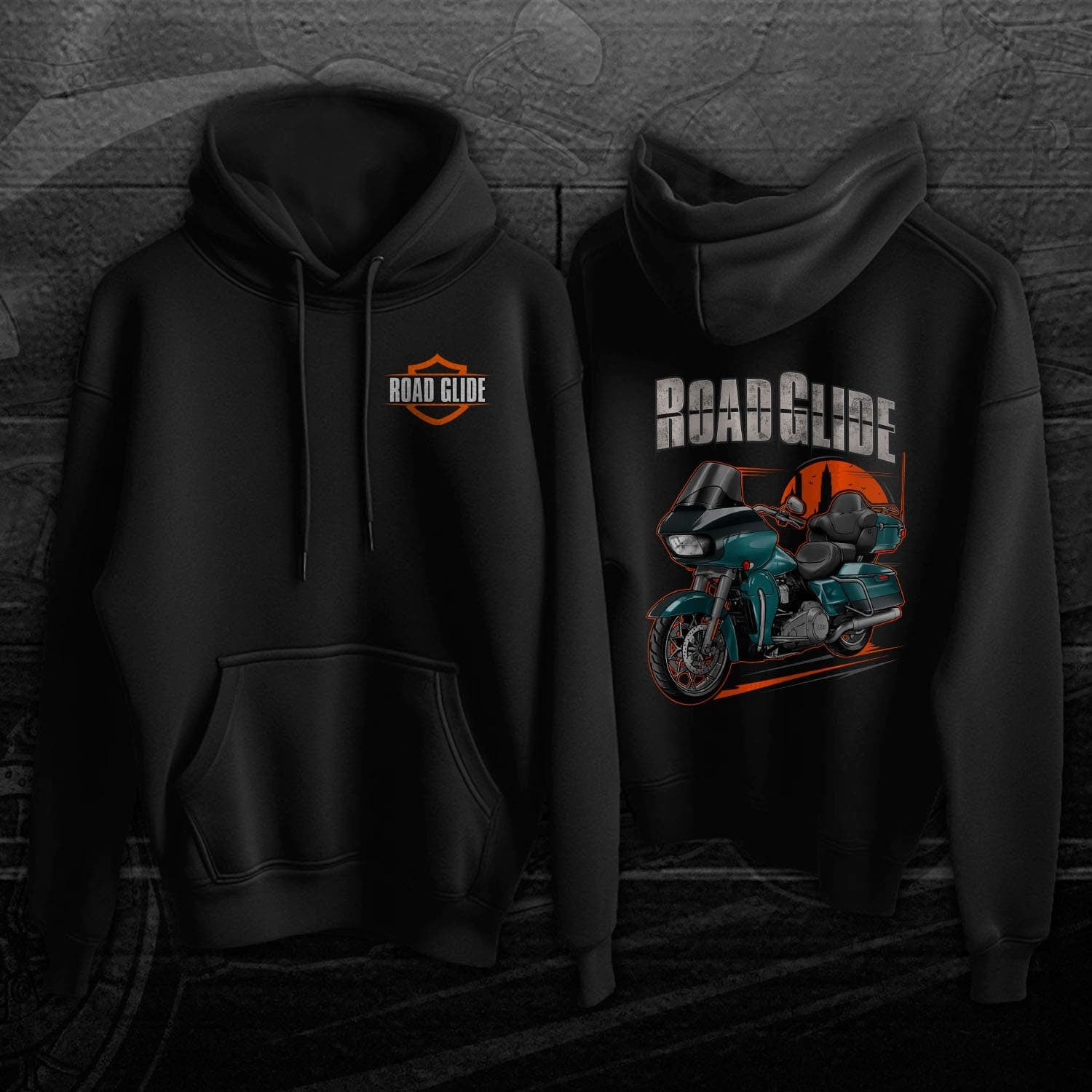Harley Road Glide Limited FLTRK 2020 Hoodie - Motorcycle Sweatshirt for Bikers