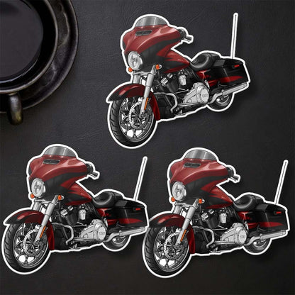 Harley Street Glide CVO FLHXSE Stickers - Set of 3 Biker Motorcycle Decals
