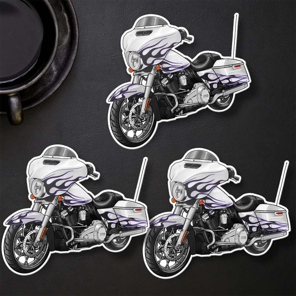 Harley Street Glide CVO FLHXSE Stickers - Set of 3 Biker Motorcycle Decals