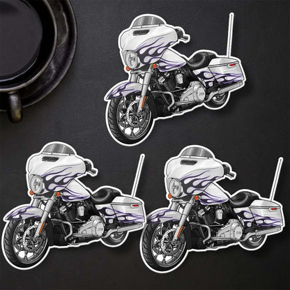 Harley Street Glide CVO FLHXSE Stickers - Set of 3 Biker Motorcycle Decals