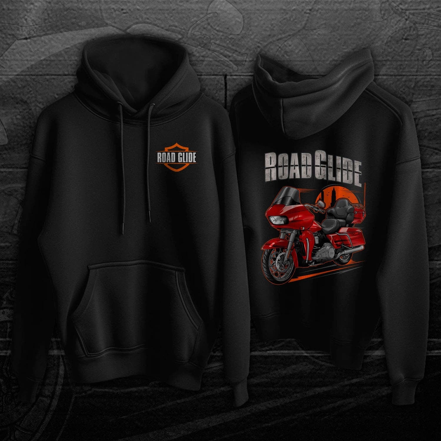 Harley Road Glide Limited FLTRK 2020 Hoodie - Motorcycle Sweatshirt for Bikers