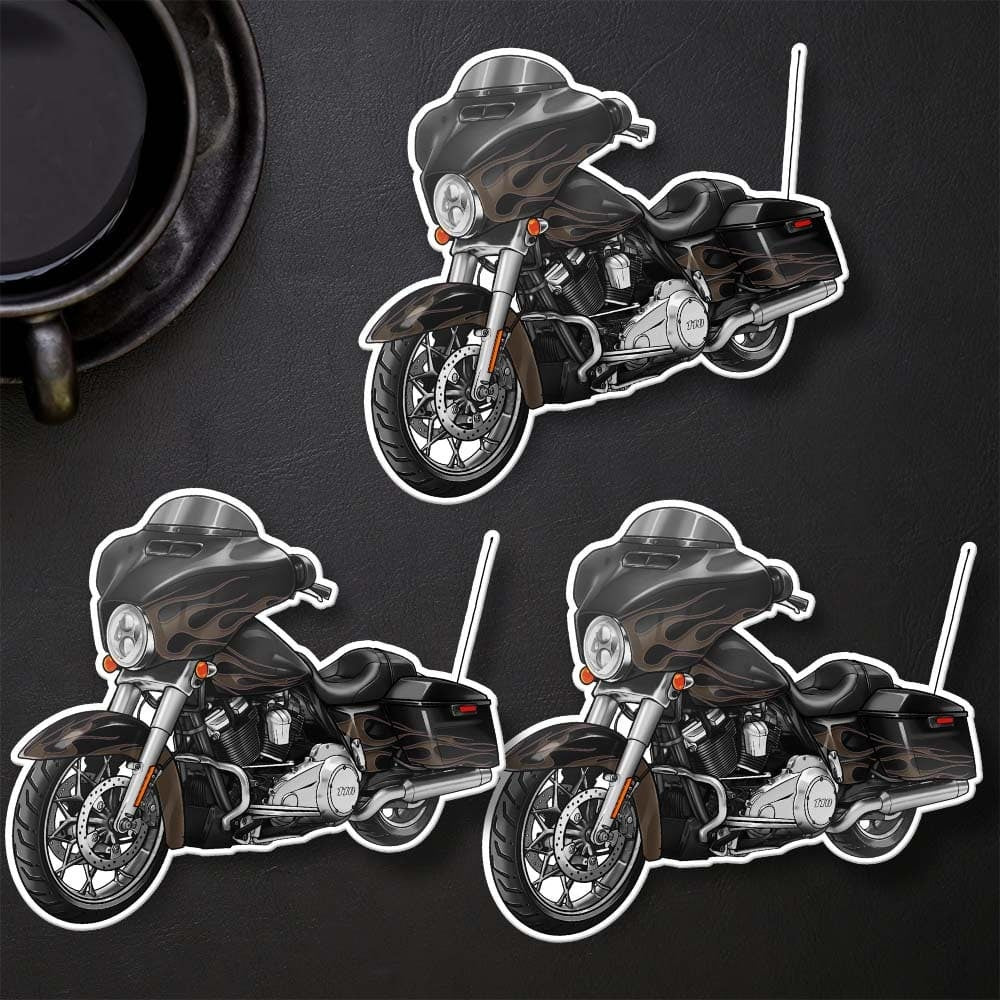 Harley Street Glide CVO FLHXSE Stickers - Set of 3 Biker Motorcycle Decals