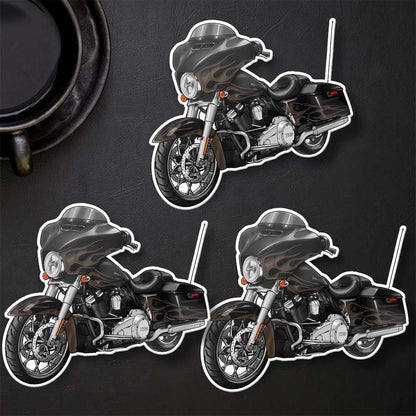 Harley Street Glide CVO FLHXSE Stickers - Set of 3 Biker Motorcycle Decals