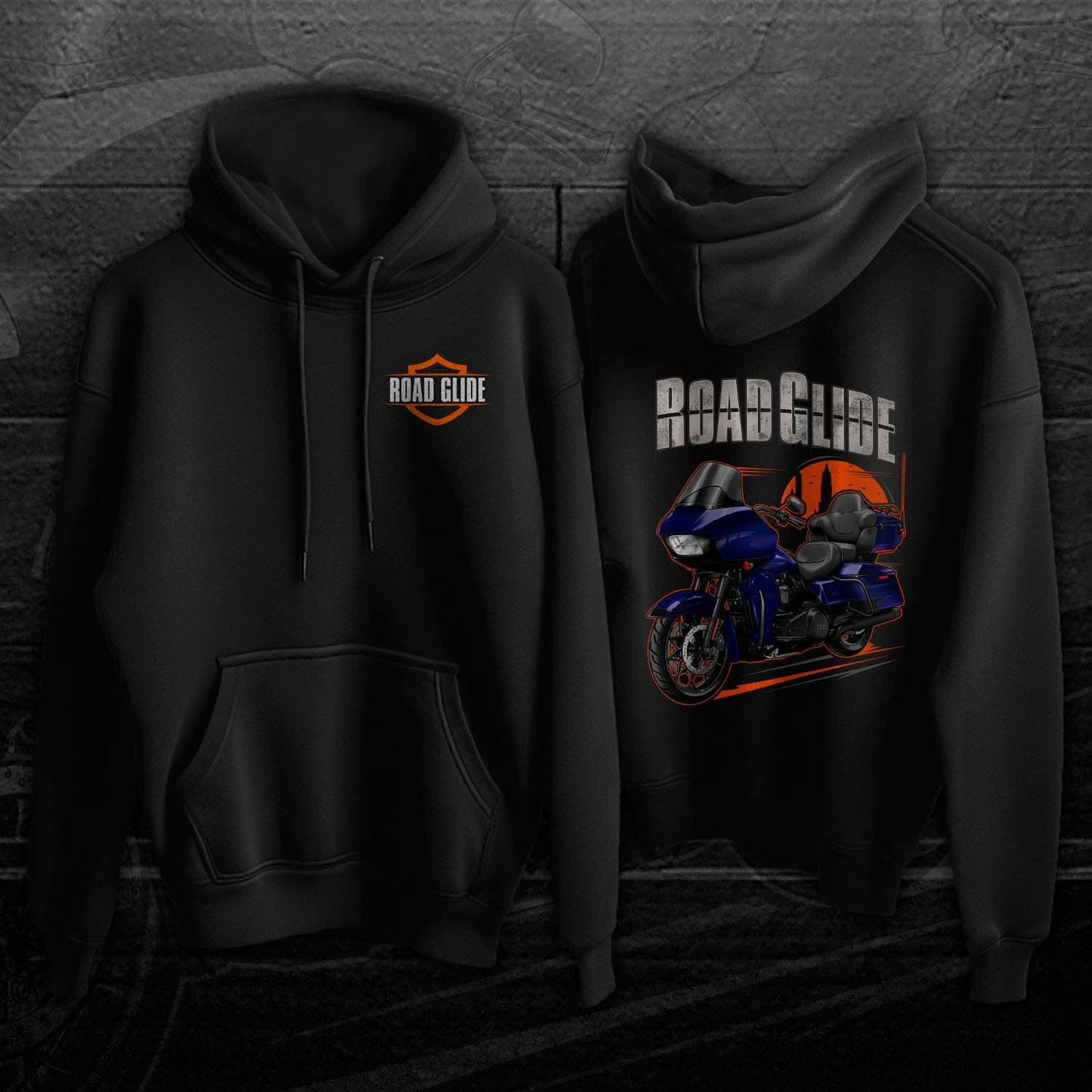 Harley Road Glide Limited FLTRK 2020 Hoodie - Motorcycle Sweatshirt for Bikers