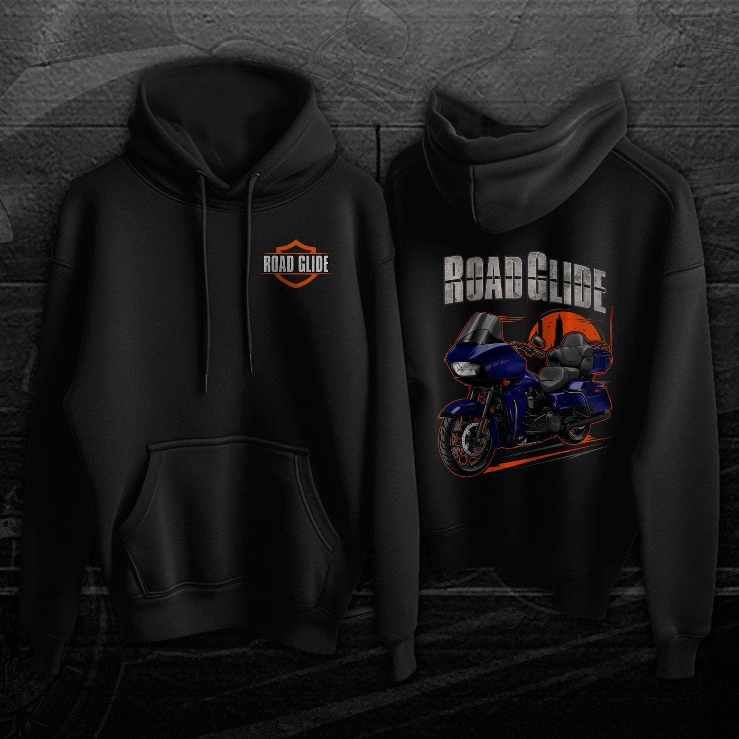 Harley Road Glide Limited FLTRK 2020 Hoodie - Motorcycle Sweatshirt for Bikers