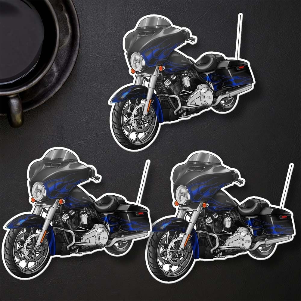 Harley Street Glide CVO FLHXSE Stickers - Set of 3 Biker Motorcycle Decals