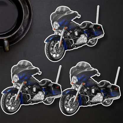 Harley Street Glide CVO FLHXSE Stickers - Set of 3 Biker Motorcycle Decals
