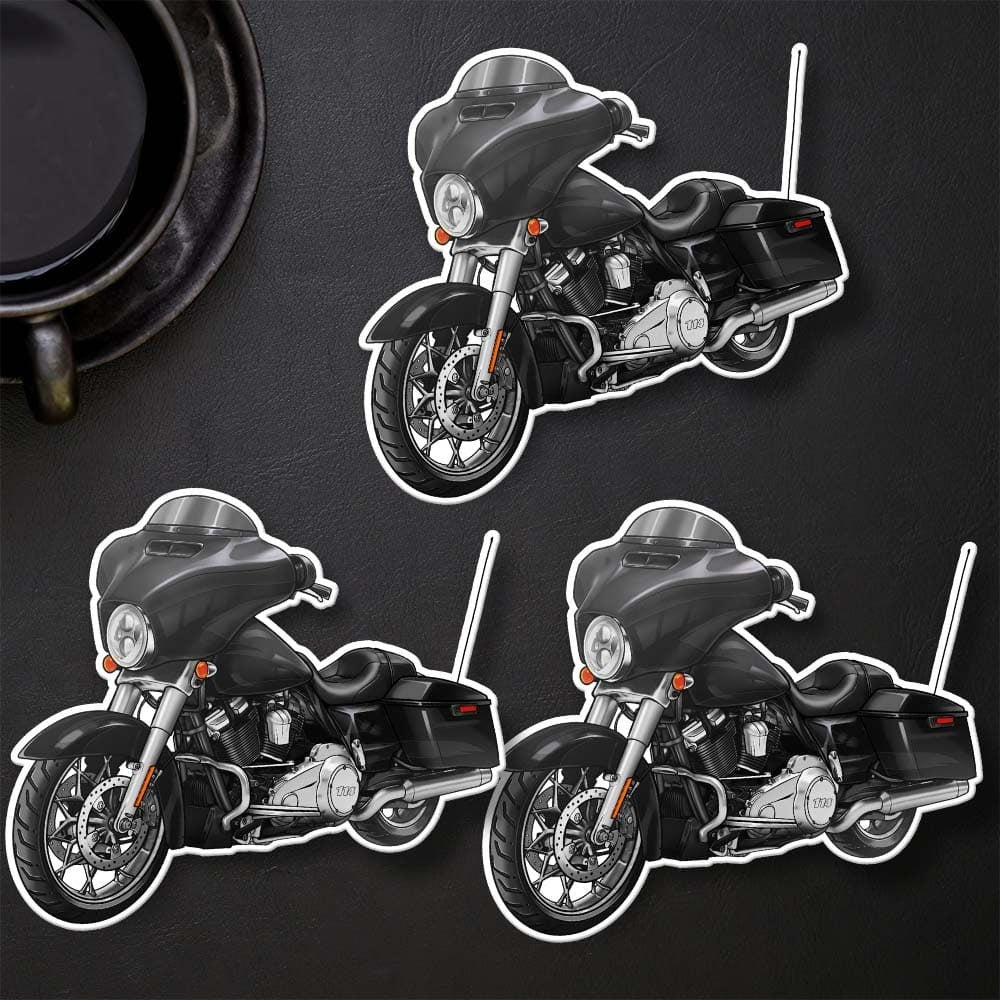 Harley Street Glide CVO FLHXSE Stickers - Set of 3 Biker Motorcycle Decals