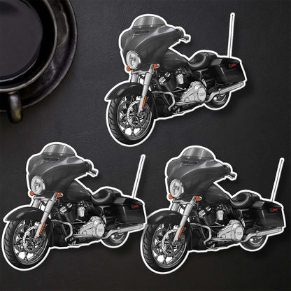 Harley Street Glide CVO FLHXSE Stickers - Set of 3 Biker Motorcycle Decals