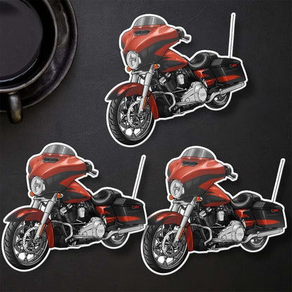 Harley Street Glide CVO FLHXSE Stickers - Set of 3 Biker Motorcycle Decals