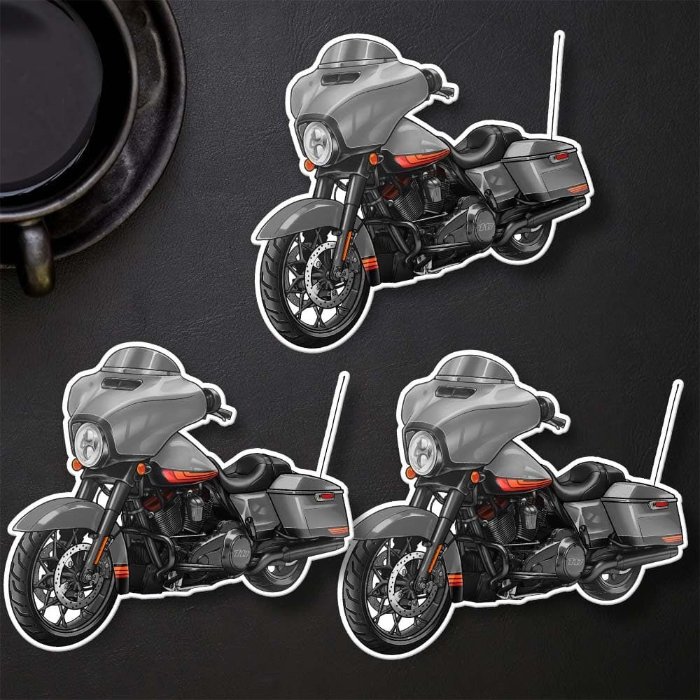 Harley Street Glide CVO FLHXSE Stickers - Set of 3 Biker Motorcycle Decals