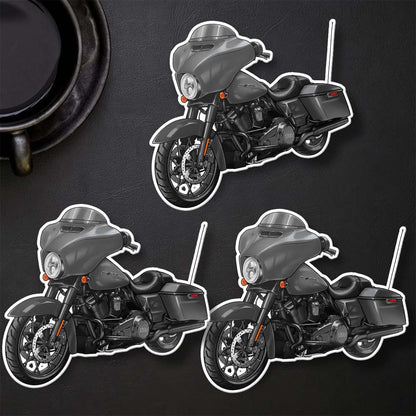 Harley Street Glide Special FLHXS Stickers - Set of 3 Biker Motorcycle Decals