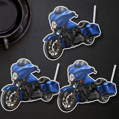 Harley Street Glide Special FLHXS Stickers - Set of 3 Biker Motorcycle Decals