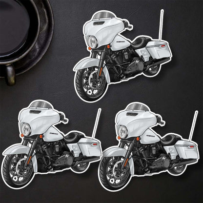 Harley Street Glide Special FLHXS Stickers - Set of 3 Biker Motorcycle Decals
