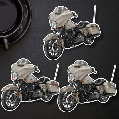 Harley Street Glide Special FLHXS Stickers - Set of 3 Biker Motorcycle Decals