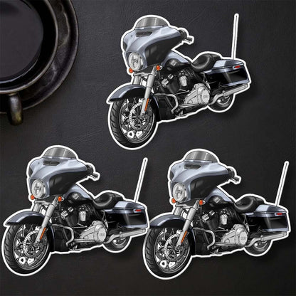 Harley Street Glide Special FLHXS Stickers - Set of 3 Biker Motorcycle Decals