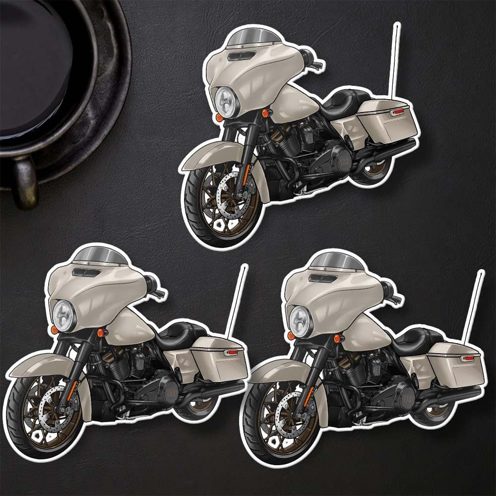 Harley Street Glide FLHXST Stickers - Set of 3 Biker Motorcycle Decals