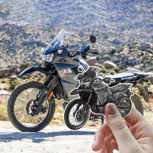 Kawasaki KLR 650 Stickers - Set of 3 Motorcycle Decals for ADV Riders