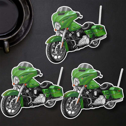 Harley Street Glide FLHX & FLHXI Stickers - Set of 3 Biker Motorcycle Decals