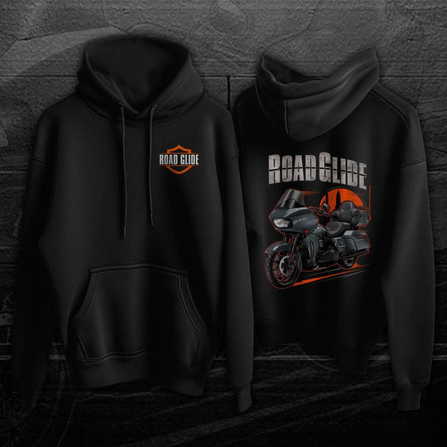 Harley Road Glide Limited FLTRK 2020-23 Hoodie - Motorcycle Sweatshirt for Bikers