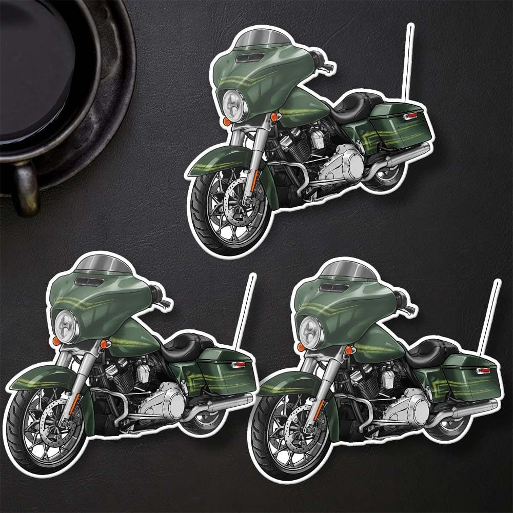 Harley Street Glide FLHX & FLHXI Stickers - Set of 3 Biker Motorcycle Decals