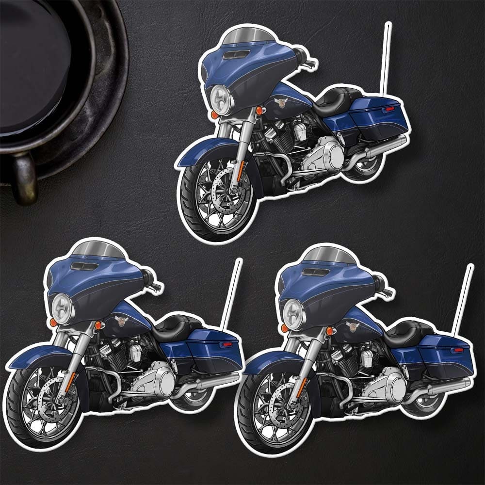 Harley Street Glide FLHX & FLHXI Stickers - Set of 3 Biker Motorcycle Decals
