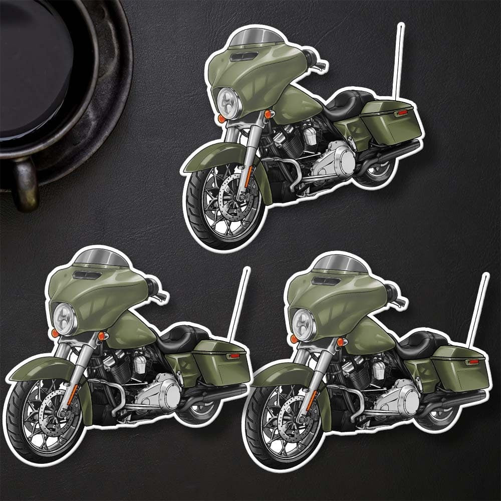 Harley Street Glide FLHX & FLHXI Stickers - Set of 3 Biker Motorcycle Decals
