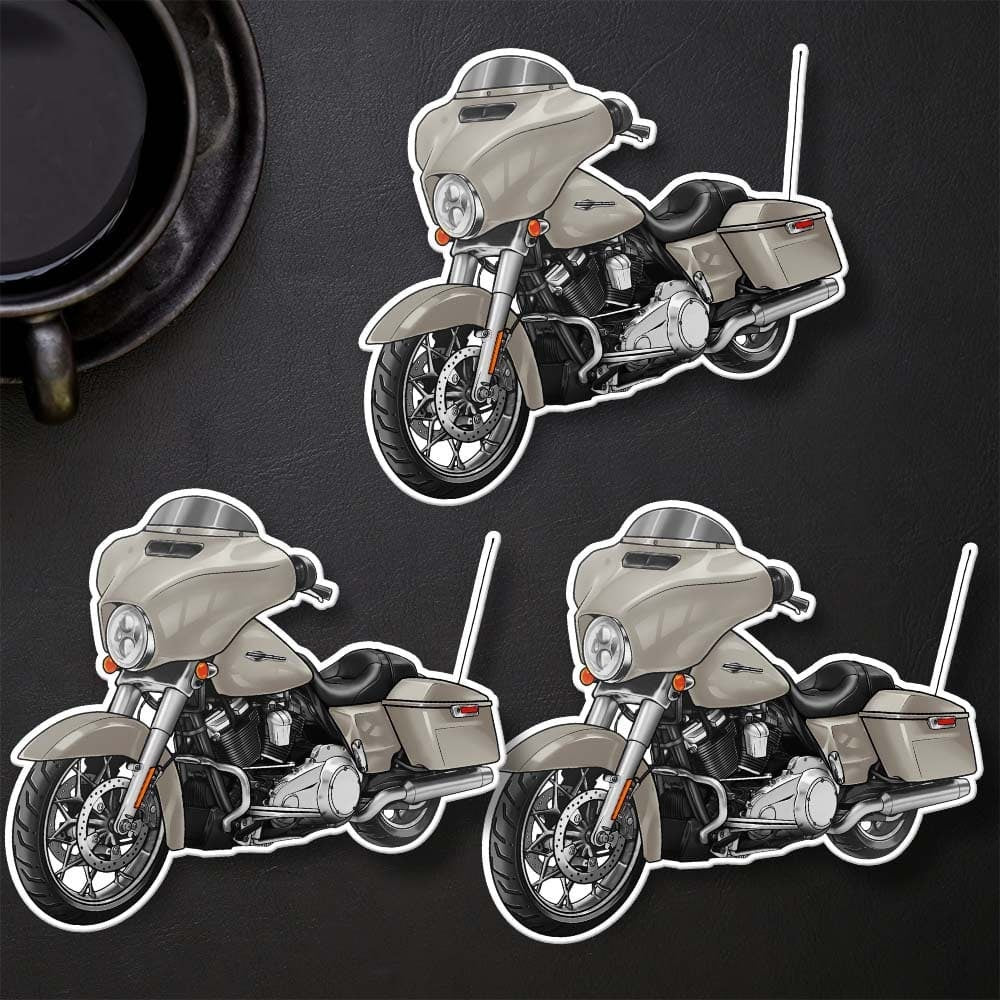 Harley Street Glide FLHX & FLHXI Stickers - Set of 3 Biker Motorcycle Decals