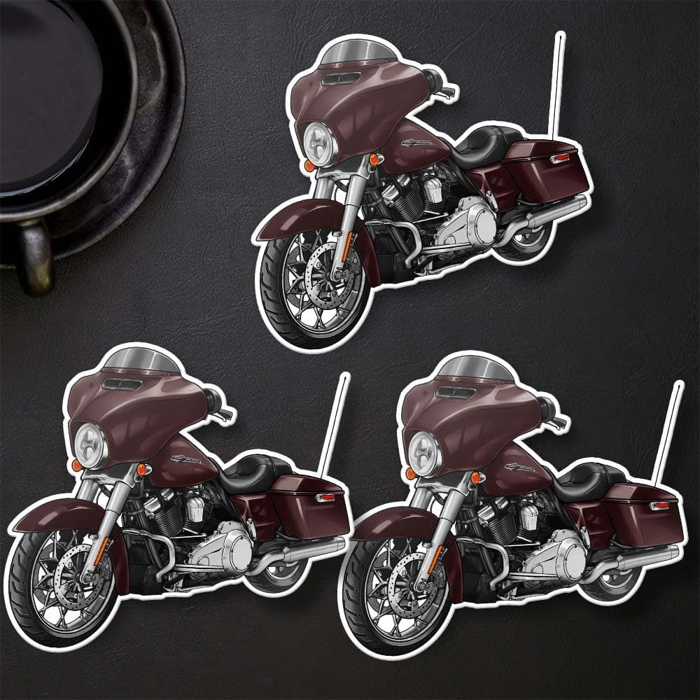 Harley Street Glide FLHX & FLHXI Stickers - Set of 3 Biker Motorcycle Decals