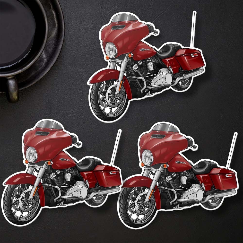 Harley Street Glide FLHX & FLHXI Stickers - Set of 3 Biker Motorcycle Decals